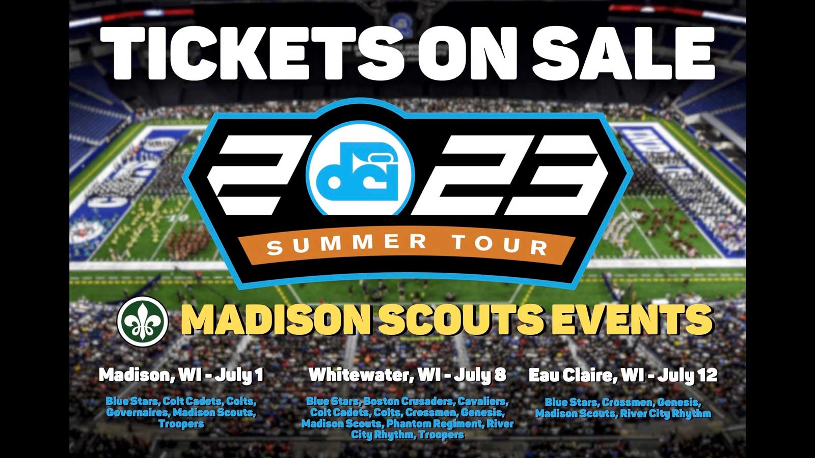 2023 Tickets on Sale now scouts shows